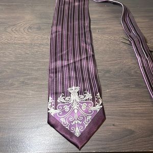 Ports Rosa tie purple
